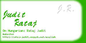 judit rataj business card